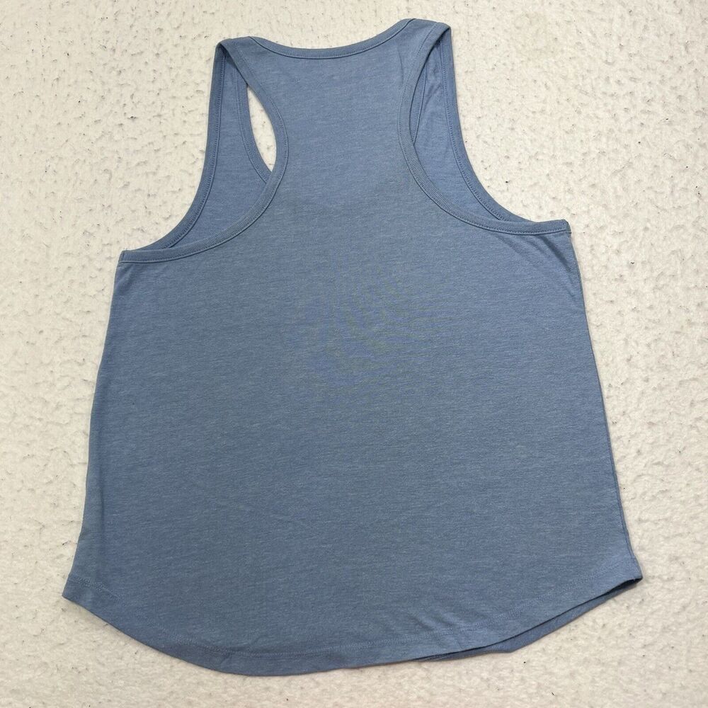 League Women's Large Blue Tank Top Sunshine on my Mind Lake Burton Georgia - Picture 9 of 12